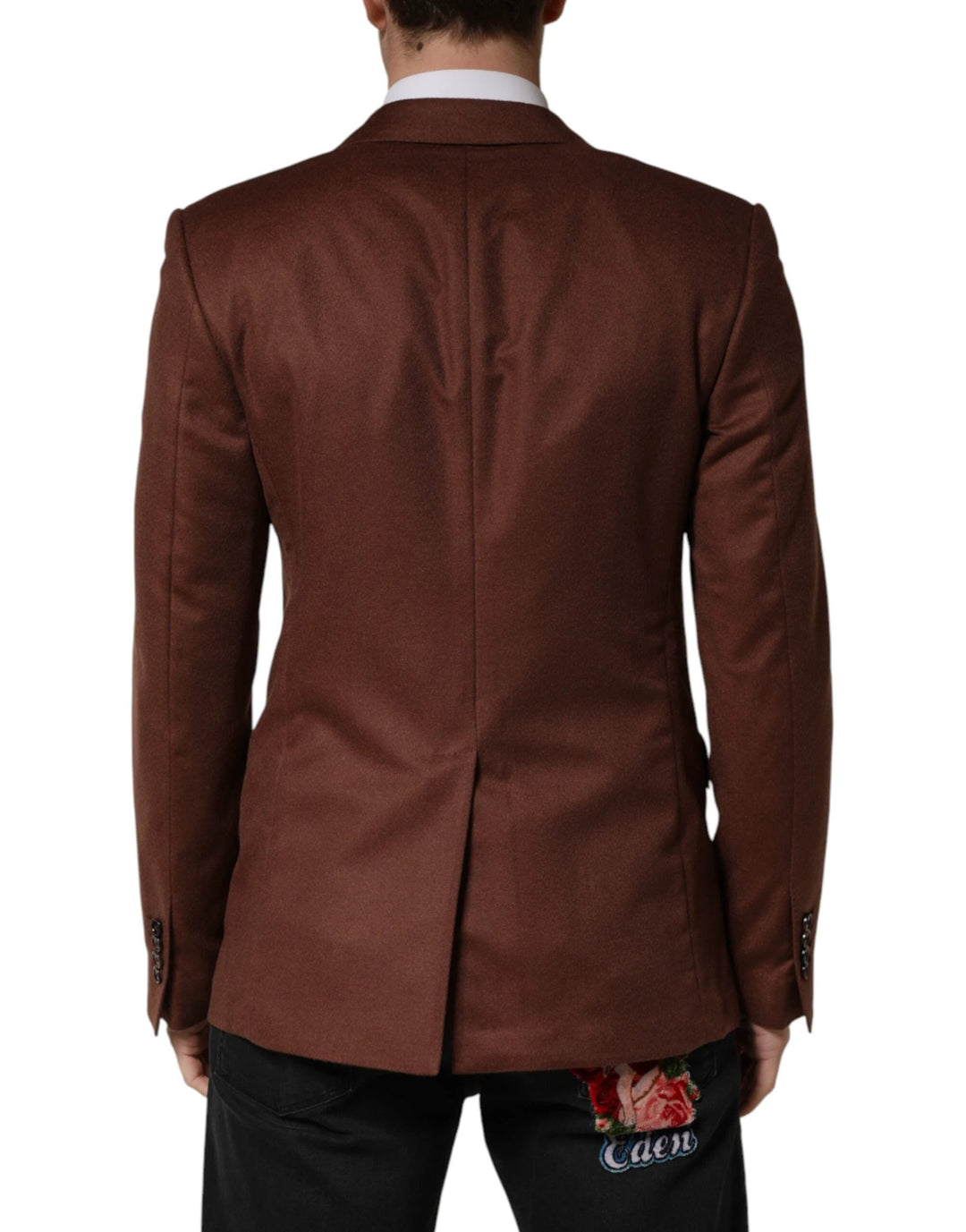 Dolce &amp; Gabbana Sample Sale Dolce &amp; Gabbana Brown Cashmere Single Breasted Jacket Blazer - | Designer outlet
