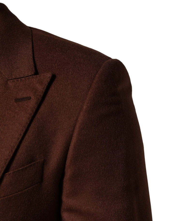 Dolce &amp; Gabbana Sample Sale Dolce &amp; Gabbana Brown Cashmere Single Breasted Jacket Blazer - | Designer outlet