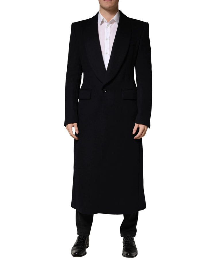 Dolce &amp; Gabbana Sample Sale Dolce &amp; Gabbana Black Single Breasted Trench Coat Jacket - | Designer outlet