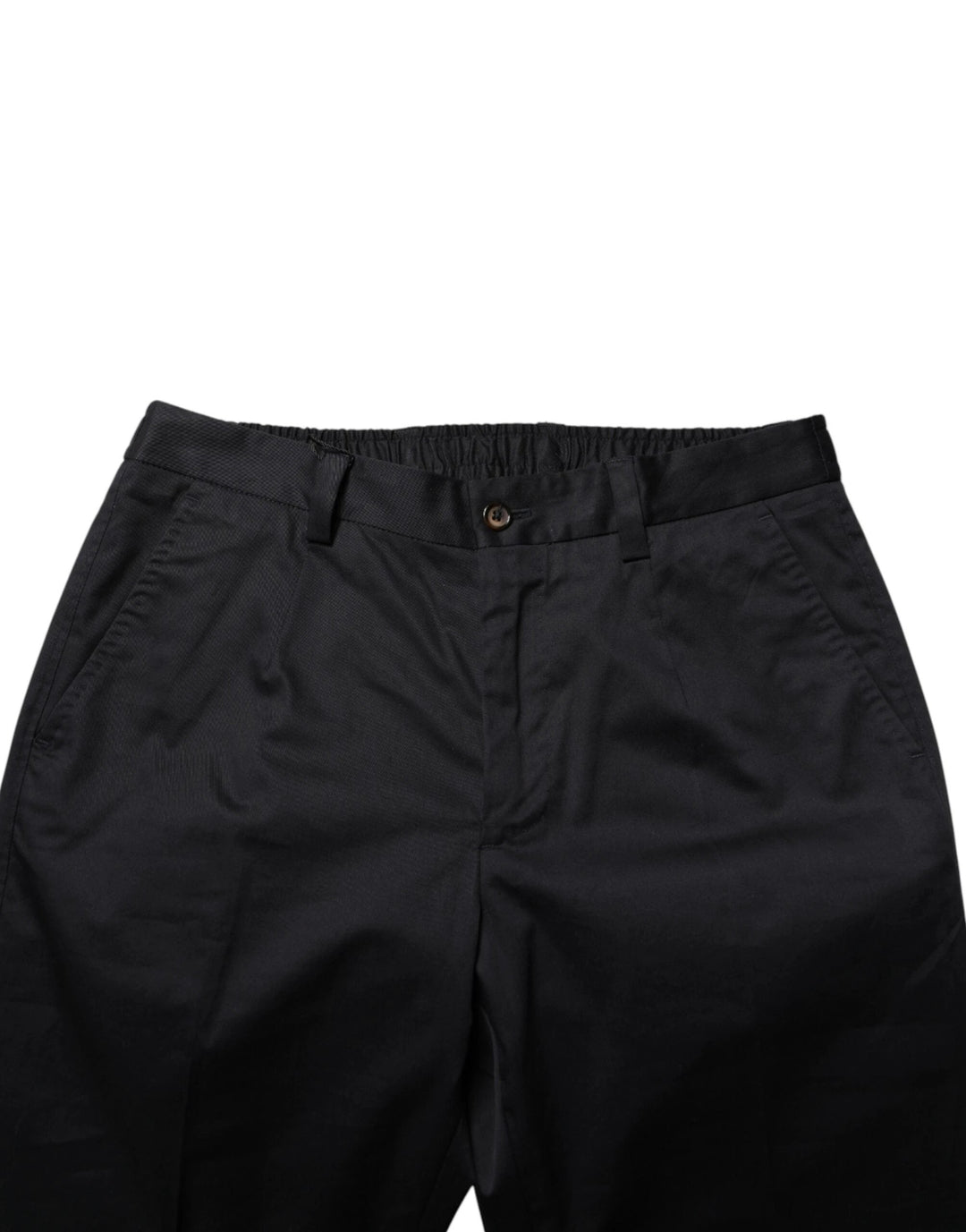 Dolce &amp; Gabbana Sample Sale Dolce &amp; Gabbana Dark Blue Cotton Skinny Dress Trouser Pants - | Designer outlet