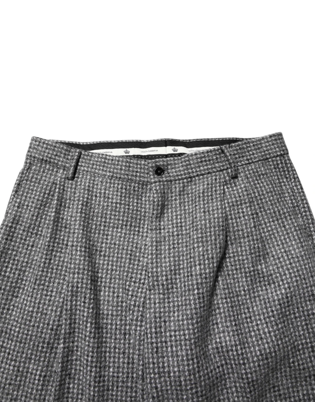 Dolce &amp; Gabbana Sample Sale Dolce &amp; Gabbana Gray Houndstooth Straight Dress Trouser Pants - | Designer outlet