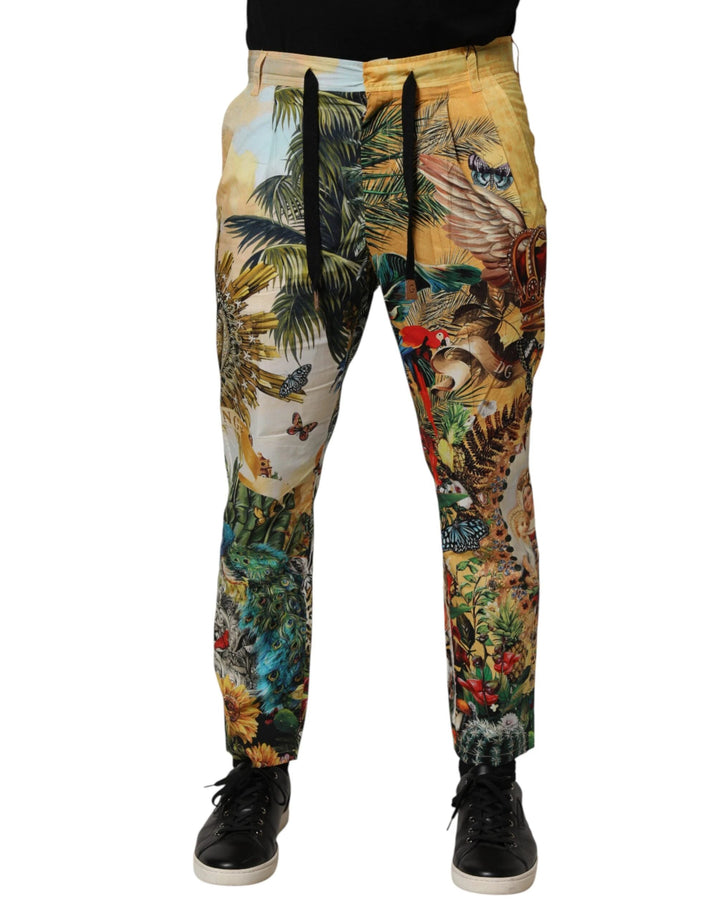 Dolce &amp; Gabbana Sample Sale Dolce &amp; Gabbana Multicolor Tropical King Lounge Trouser Pants - | Designer outlet