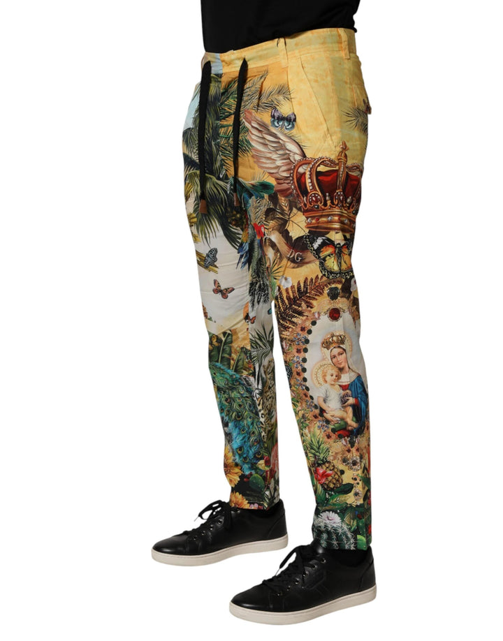 Dolce &amp; Gabbana Sample Sale Dolce &amp; Gabbana Multicolor Tropical King Lounge Trouser Pants - | Designer outlet