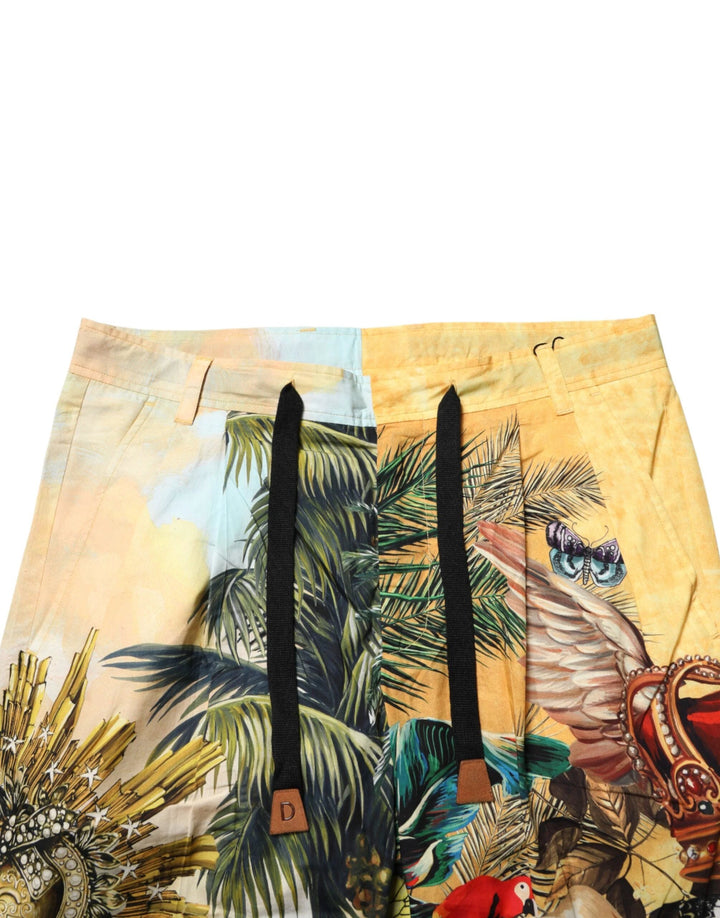 Dolce &amp; Gabbana Sample Sale Dolce &amp; Gabbana Multicolor Tropical King Lounge Trouser Pants - | Designer outlet