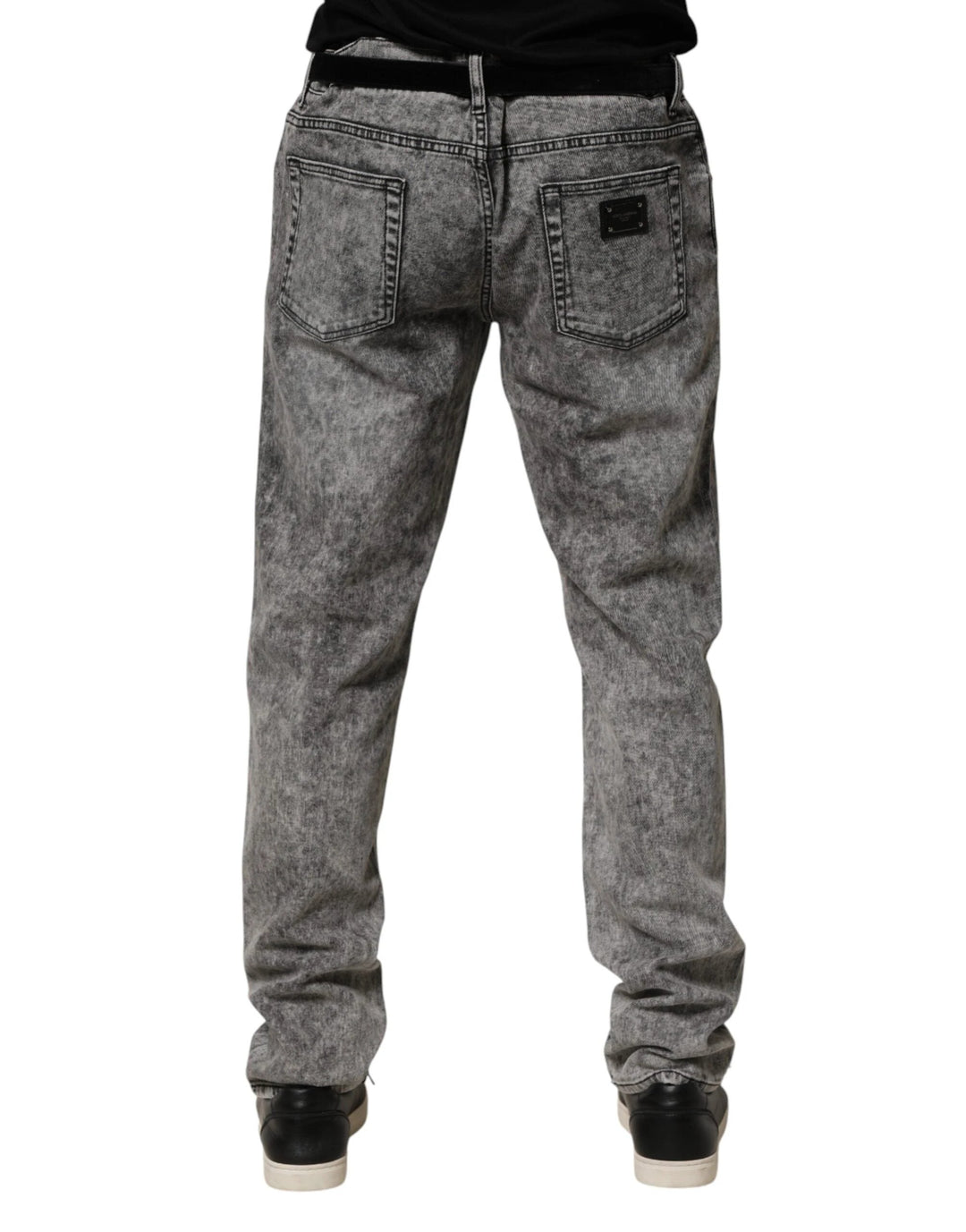 Dolce &amp; Gabbana Sample Sale Dolce &amp; Gabbana Gray Cotton Straight Leg Denim Trouser Jeans - | Designer outlet