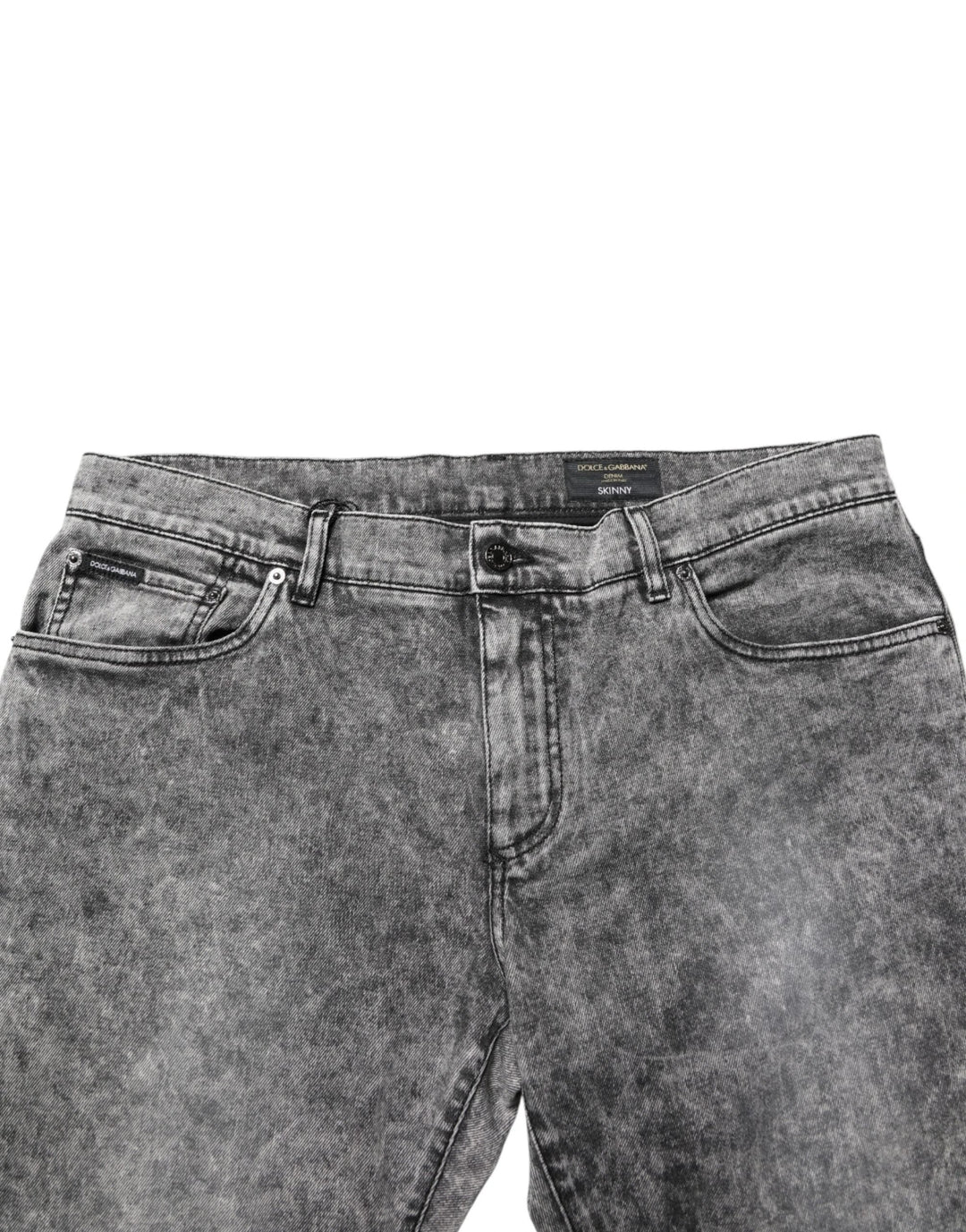 Dolce &amp; Gabbana Sample Sale Dolce &amp; Gabbana Gray Cotton Straight Leg Denim Trouser Jeans - | Designer outlet