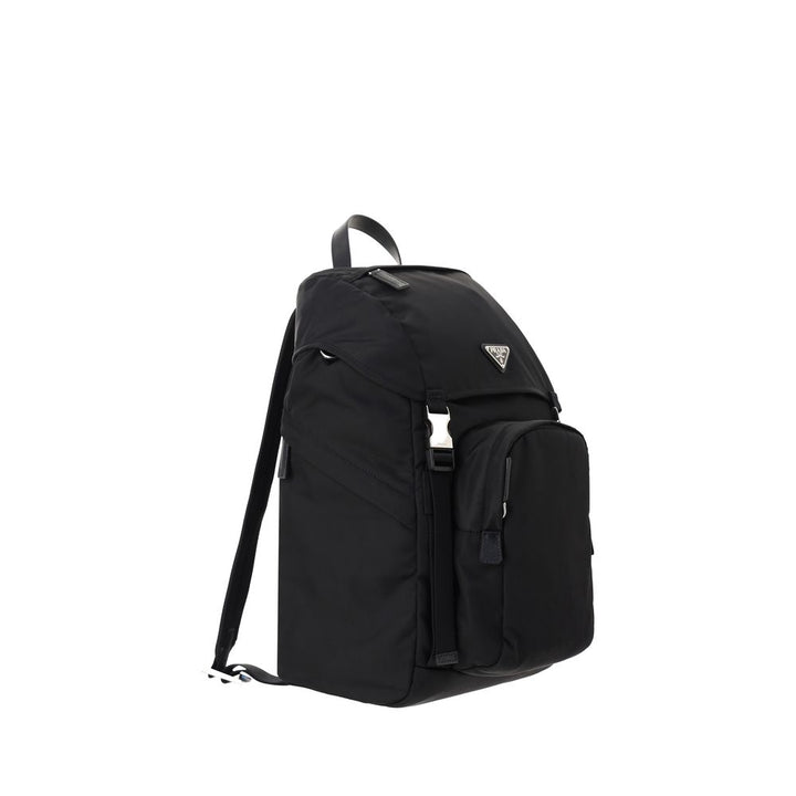 Prada Black Recycled Polyamide Backpack by Prada outlet now on sale