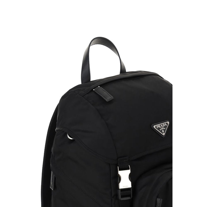 Prada Black Recycled Polyamide Backpack by Prada outlet now on sale