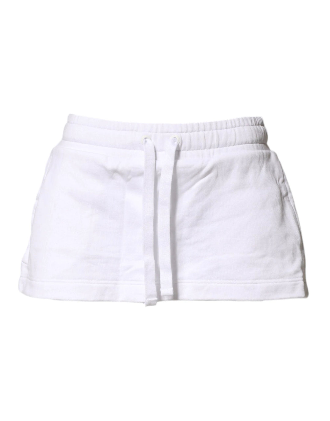 Dolce & Gabbana Sample Sale Dolce & Gabbana White Cotton Blend Mid Waist A-line Mini Skirt - | Designer outlet