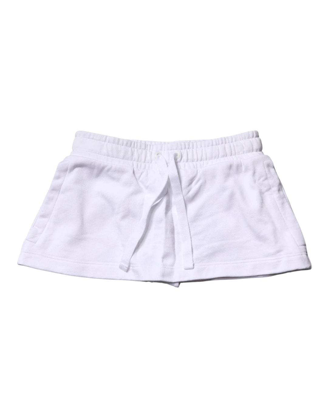 Dolce &amp; Gabbana Sample Sale Dolce &amp; Gabbana White Cotton Blend Mid Waist A-line Mini Skirt - | Designer outlet
