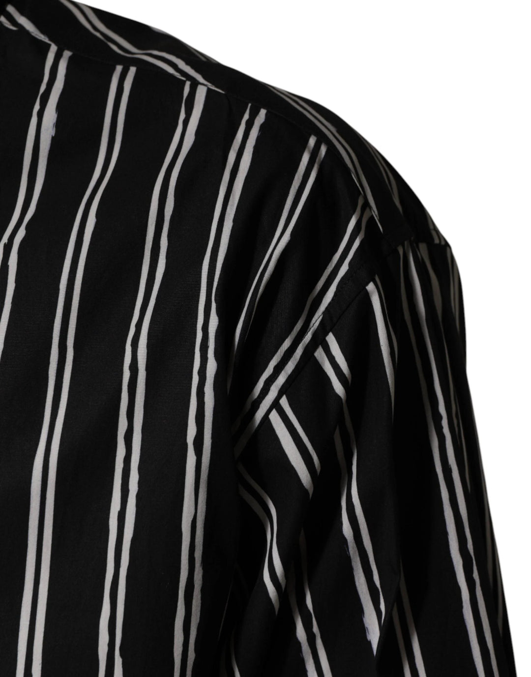 Dolce &amp; Gabbana Sample Sale Dolce &amp; Gabbana Black Stripes Cotton Men Formal Dress Shirt - | Designer outlet