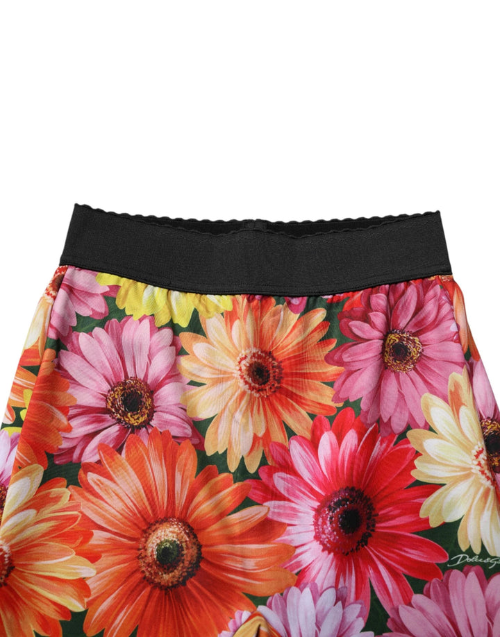 Dolce &amp; Gabbana Sample Sale Dolce &amp; Gabbana Multicolor Floral Leggings StretchWaist Pants - | Designer outlet