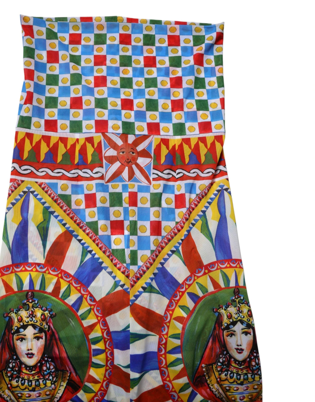 Dolce &amp; Gabbana Sample Sale Dolce &amp; Gabbana Multicolor Carretto Leggings High Waist Pants - | Designer outlet