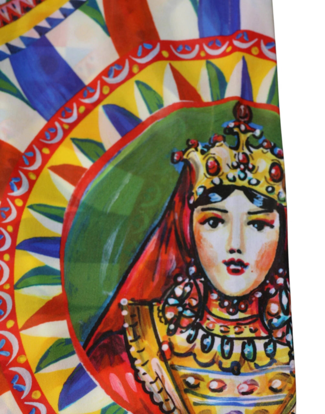 Dolce &amp; Gabbana Sample Sale Dolce &amp; Gabbana Multicolor Carretto Leggings High Waist Pants - | Designer outlet