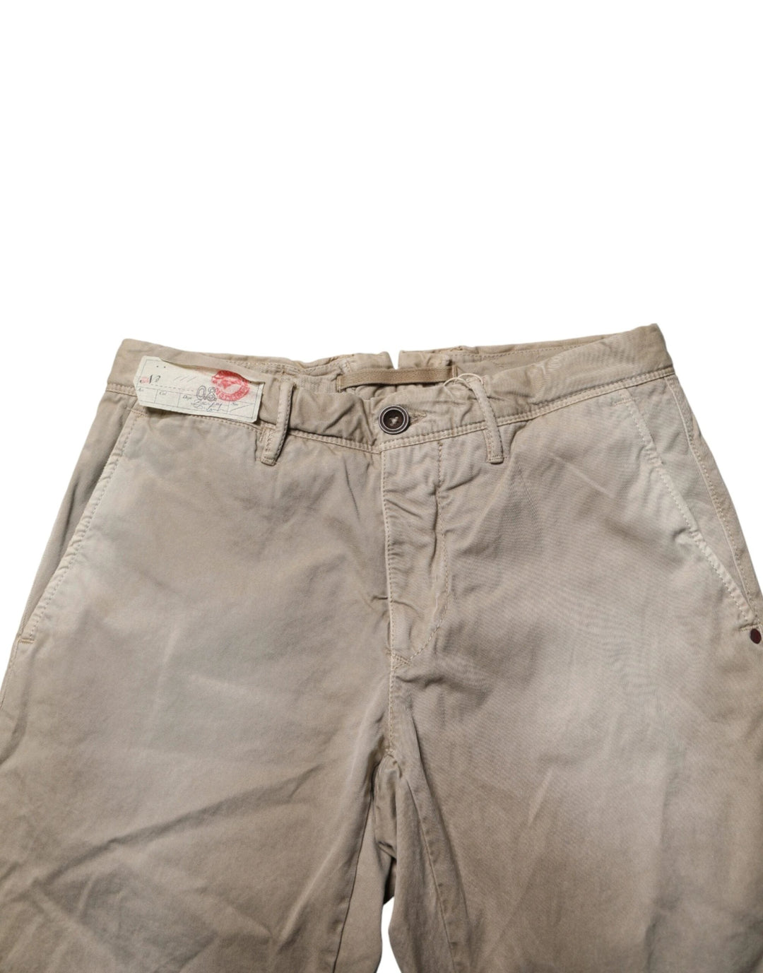 Incotex Sample Sale Incotex Beige Mid Waist Straight Women Casual Chino Trouser Pants - | Designer outlet