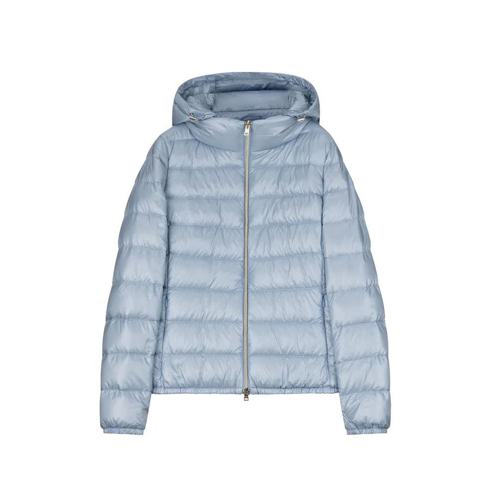 Herno Blue Polyamide Full-Length Jacket by Herno outlet now on sale