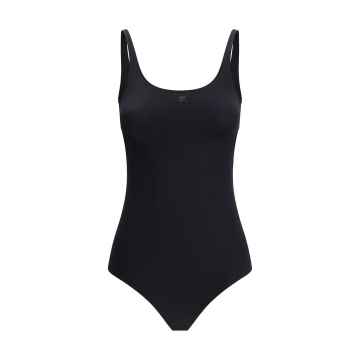 Courrèges Black Elastane One-Piece Swimsuit by Courrèges outlet now on sale