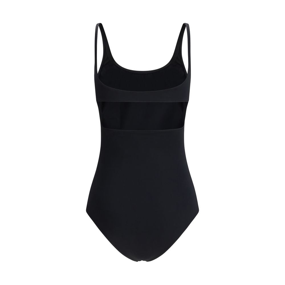 Courrèges Black Elastane One-Piece Swimsuit by Courrèges outlet now on sale