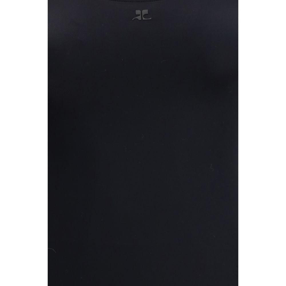 Courrèges Black Elastane One-Piece Swimsuit by Courrèges outlet now on sale