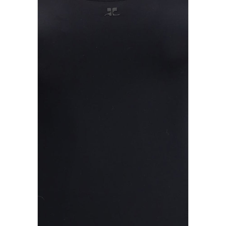 Courrèges Black Elastane One-Piece Swimsuit by Courrèges outlet now on sale