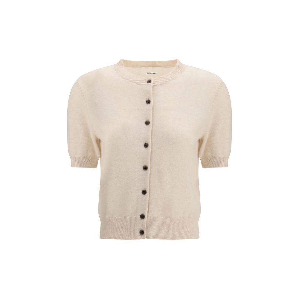 Lisa Yang Cream Cashmere Cardigan by Lisa Yang outlet now on sale