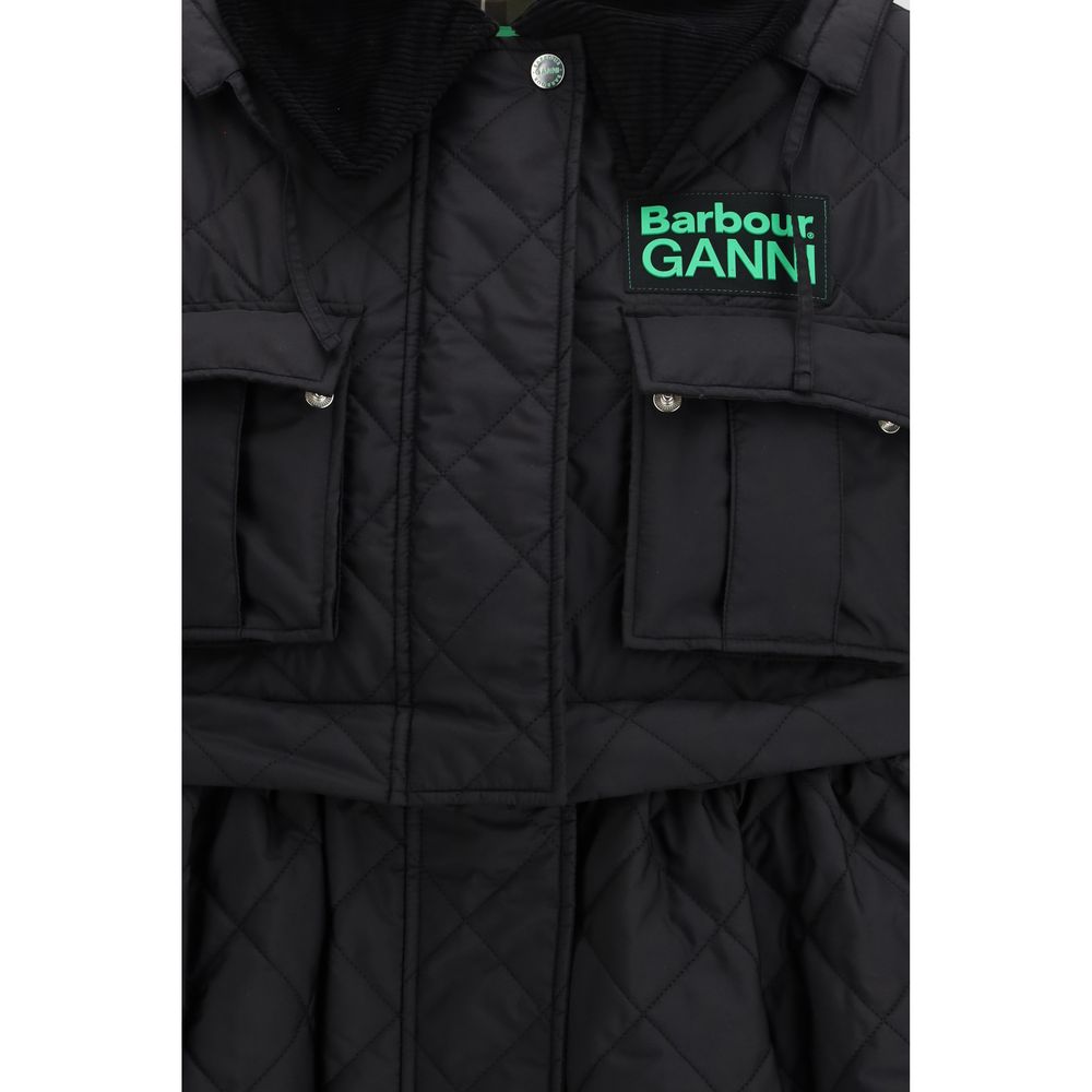 Barbour Black Polyester Coat by Barbour outlet now on sale