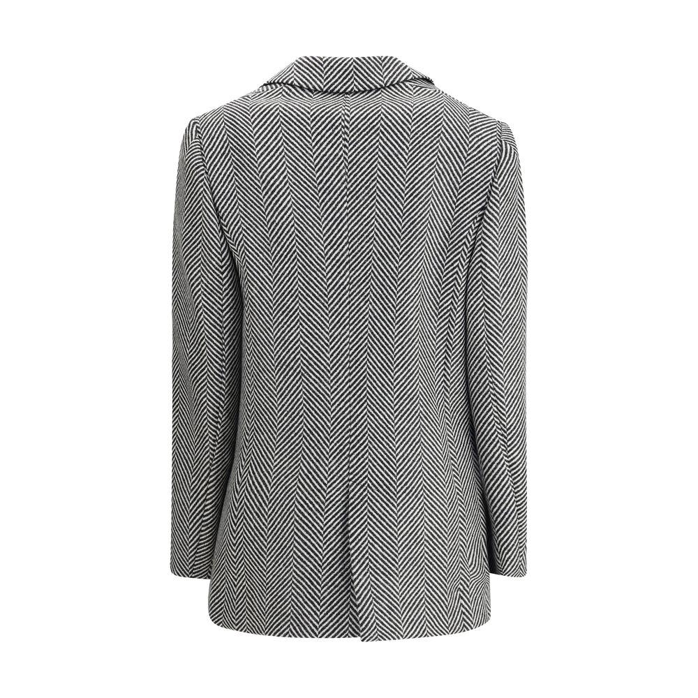 Forte_Forte Multicolor Fleece Wool Coat by Forte_Forte outlet now on sale