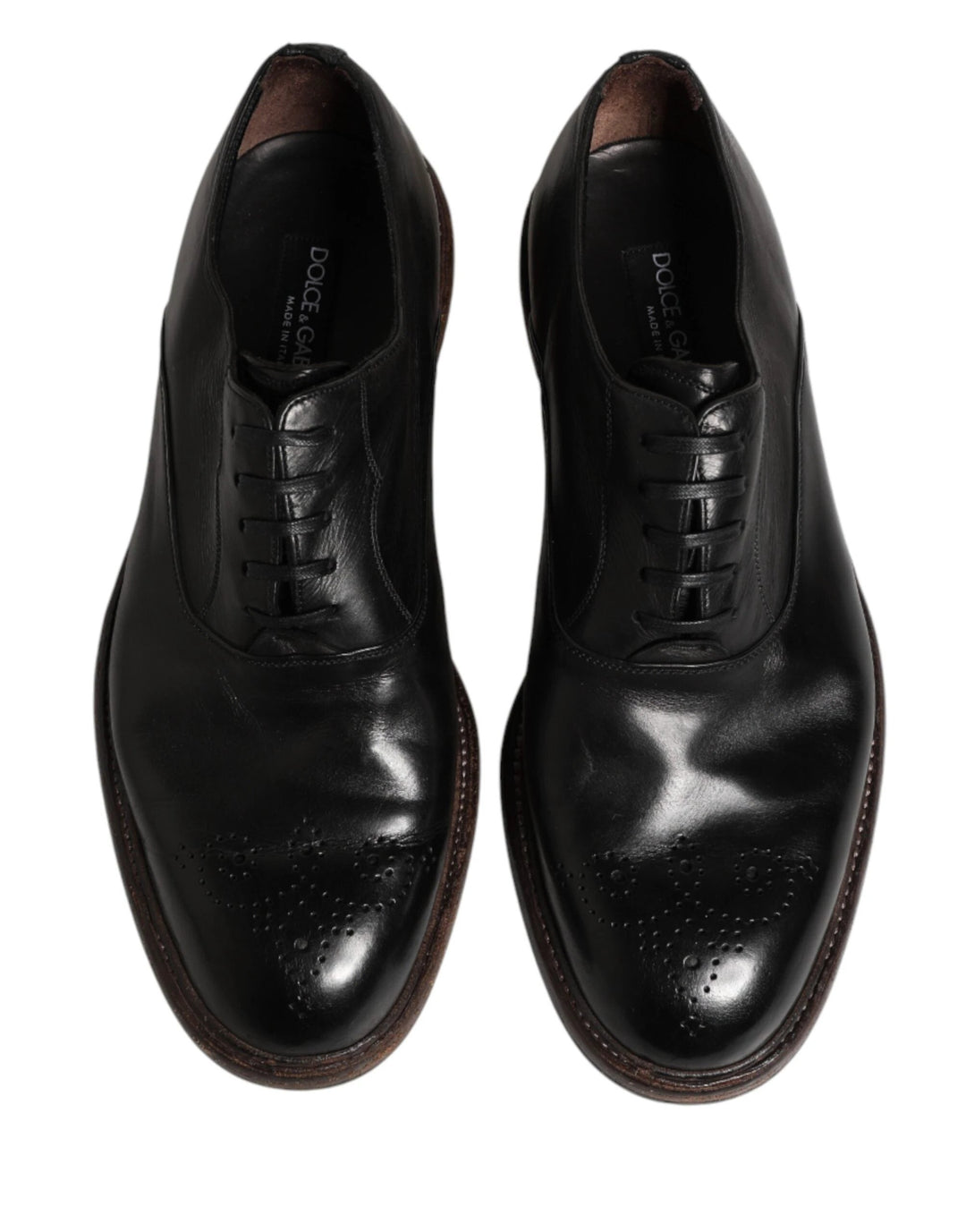 Dolce &amp; Gabbana Sample Sale Dolce &amp; Gabbana Black Calfskin Leather Oxford Dress Shoes - | Designer outlet