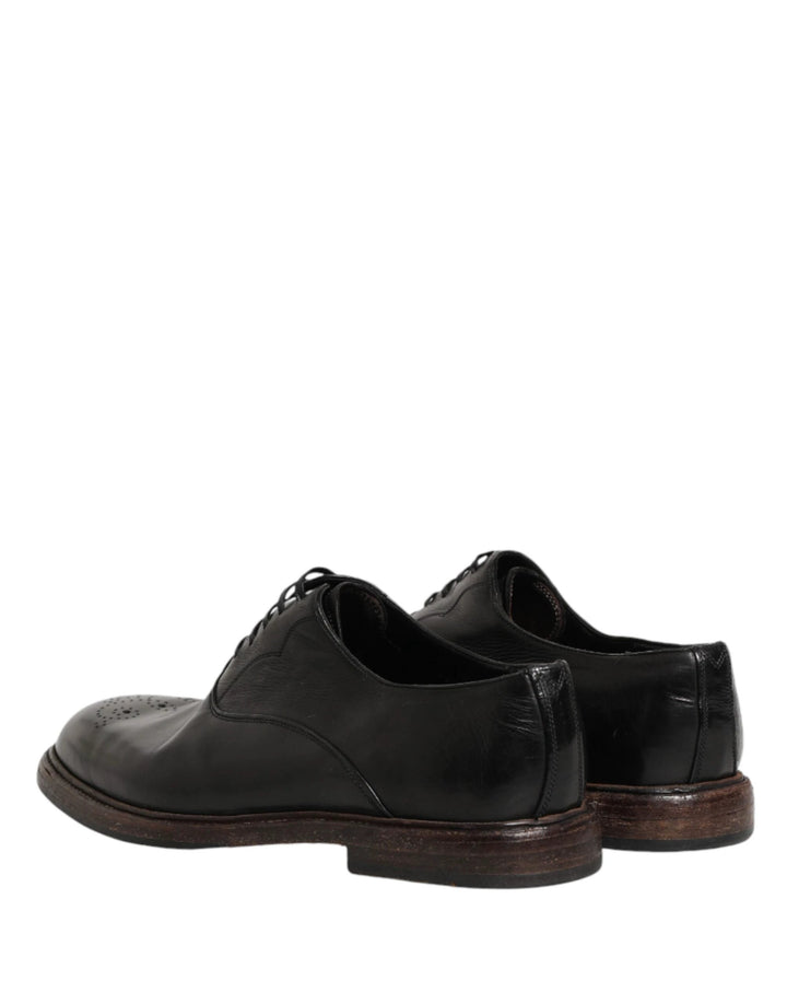 Dolce &amp; Gabbana Sample Sale Dolce &amp; Gabbana Black Calfskin Leather Oxford Dress Shoes - | Designer outlet