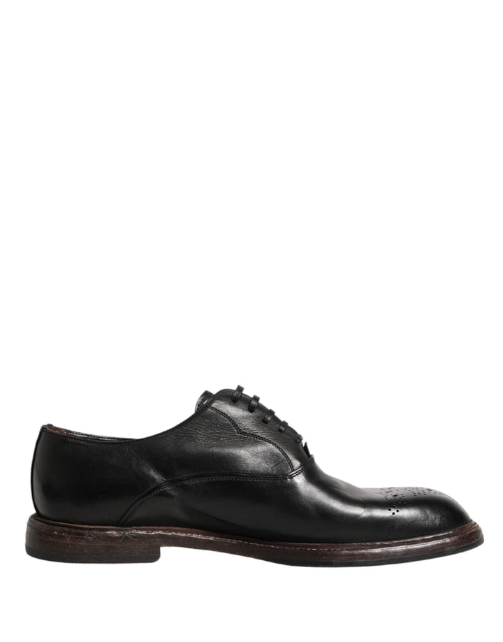 Dolce &amp; Gabbana Sample Sale Dolce &amp; Gabbana Black Calfskin Leather Oxford Dress Shoes - | Designer outlet