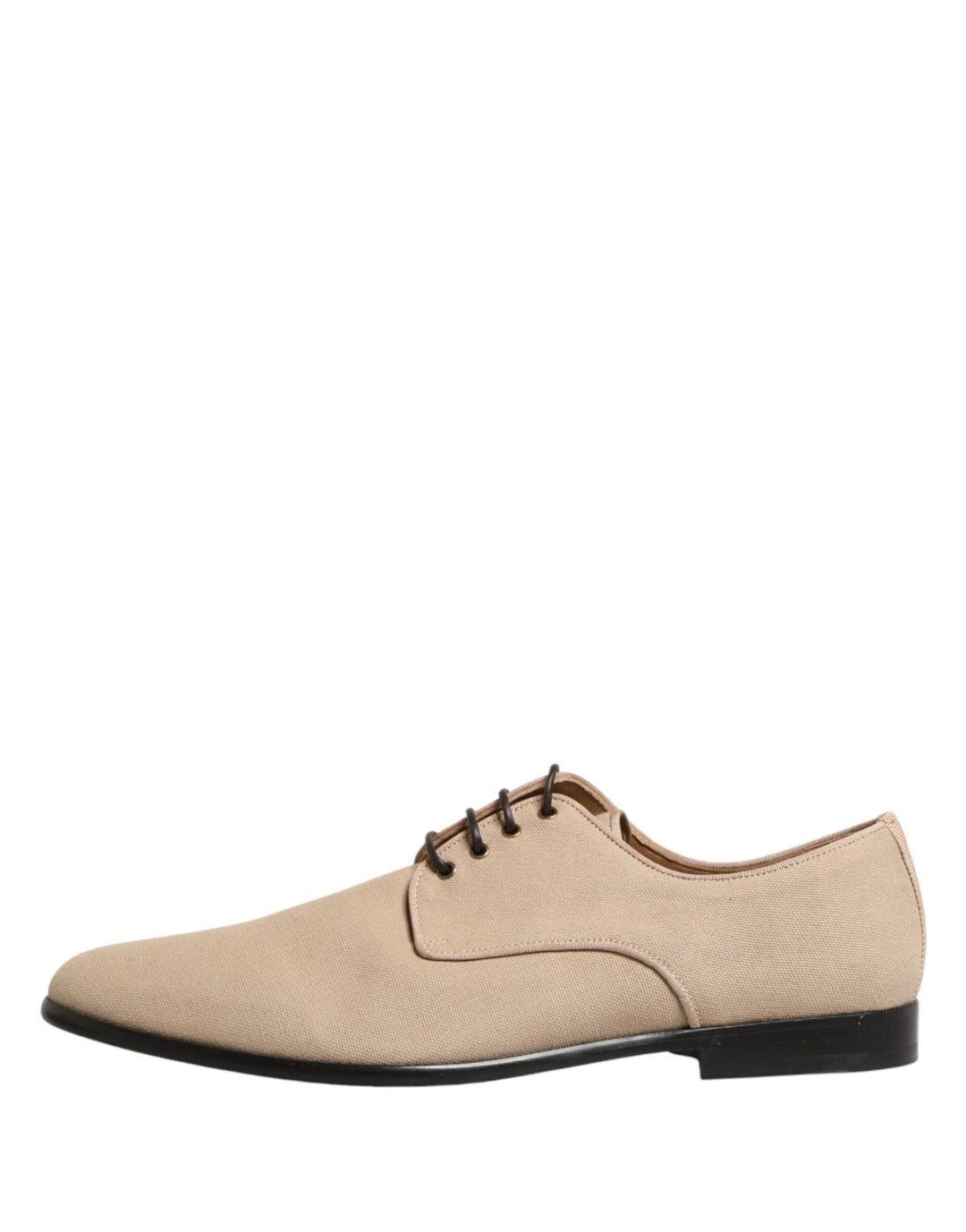 Dolce &amp; Gabbana Sample Sale Dolce &amp; Gabbana Beige Canvas Derby Lace Up Dress Men Shoes - | Designer outlet