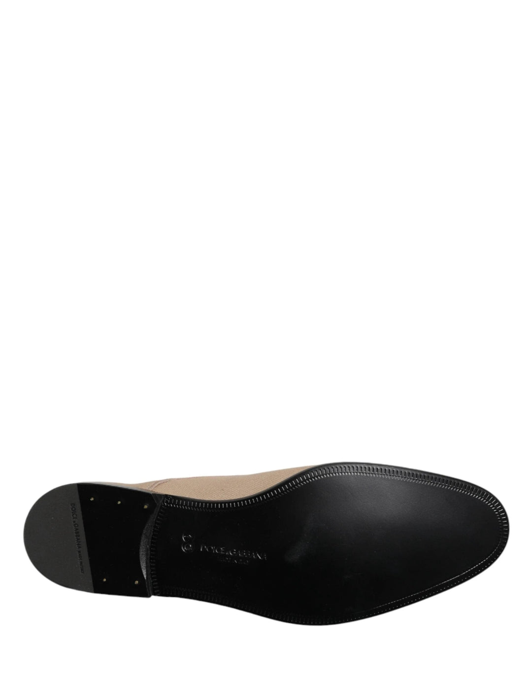 Dolce &amp; Gabbana Sample Sale Dolce &amp; Gabbana Beige Canvas Derby Lace Up Dress Men Shoes - | Designer outlet