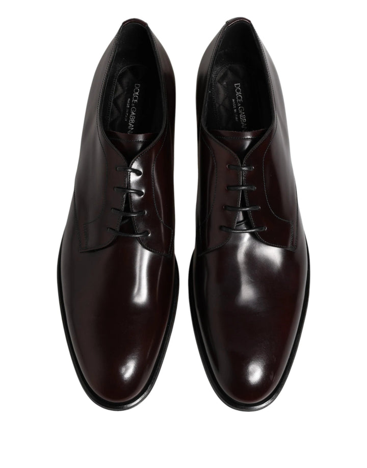 Dolce &amp; Gabbana Sample Sale Dolce &amp; Gabbana Black Lace Up Leather Dress Derby Men Shoes - | Designer outlet