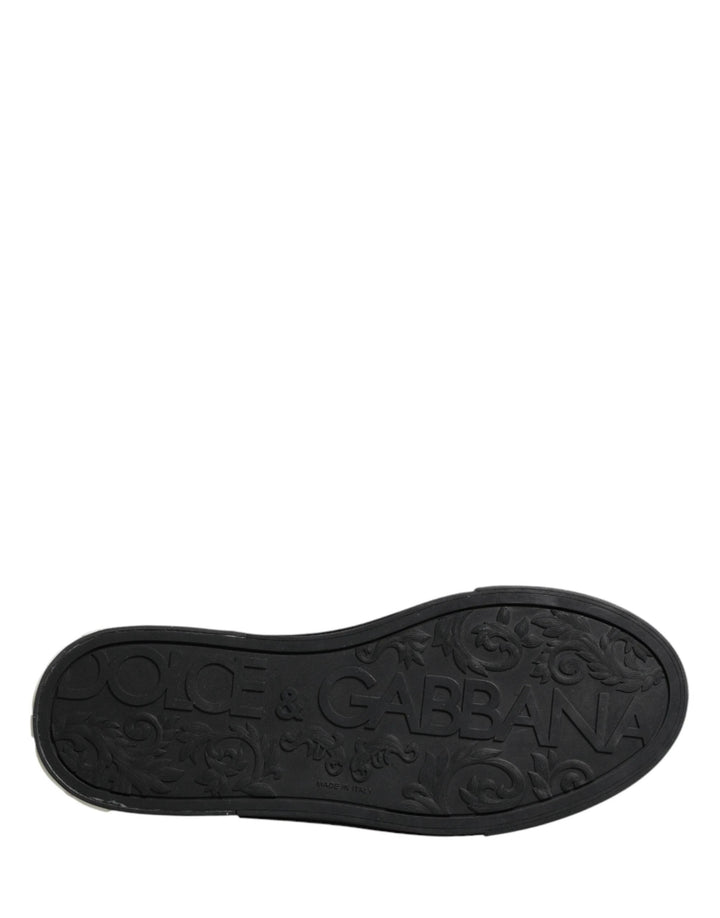 Dolce &amp; Gabbana Sample Sale Dolce &amp; Gabbana Blue Canvas Embellished Slip On Men Sneakers Shoes - | Designer outlet