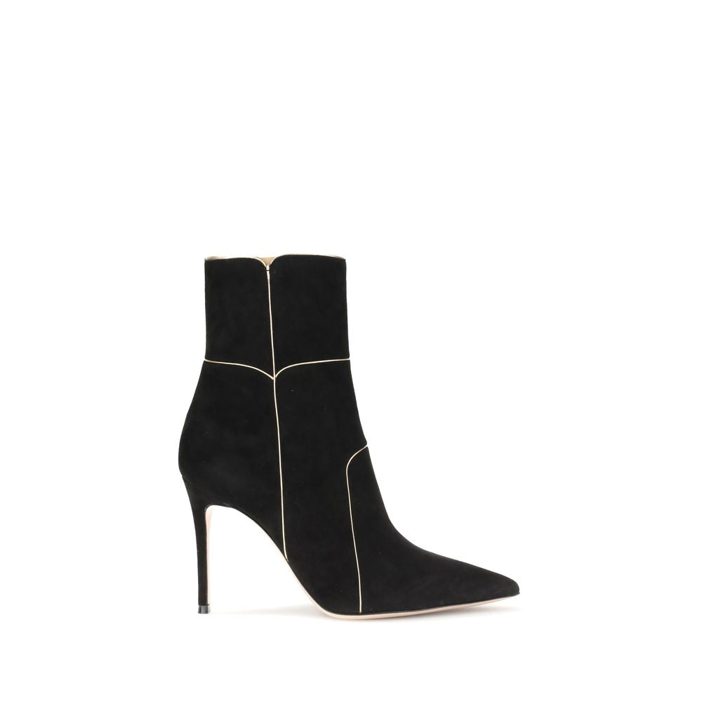 Gianvito Rossi Black Leather Ankle Boots by Gianvito Rossi outlet now on sale