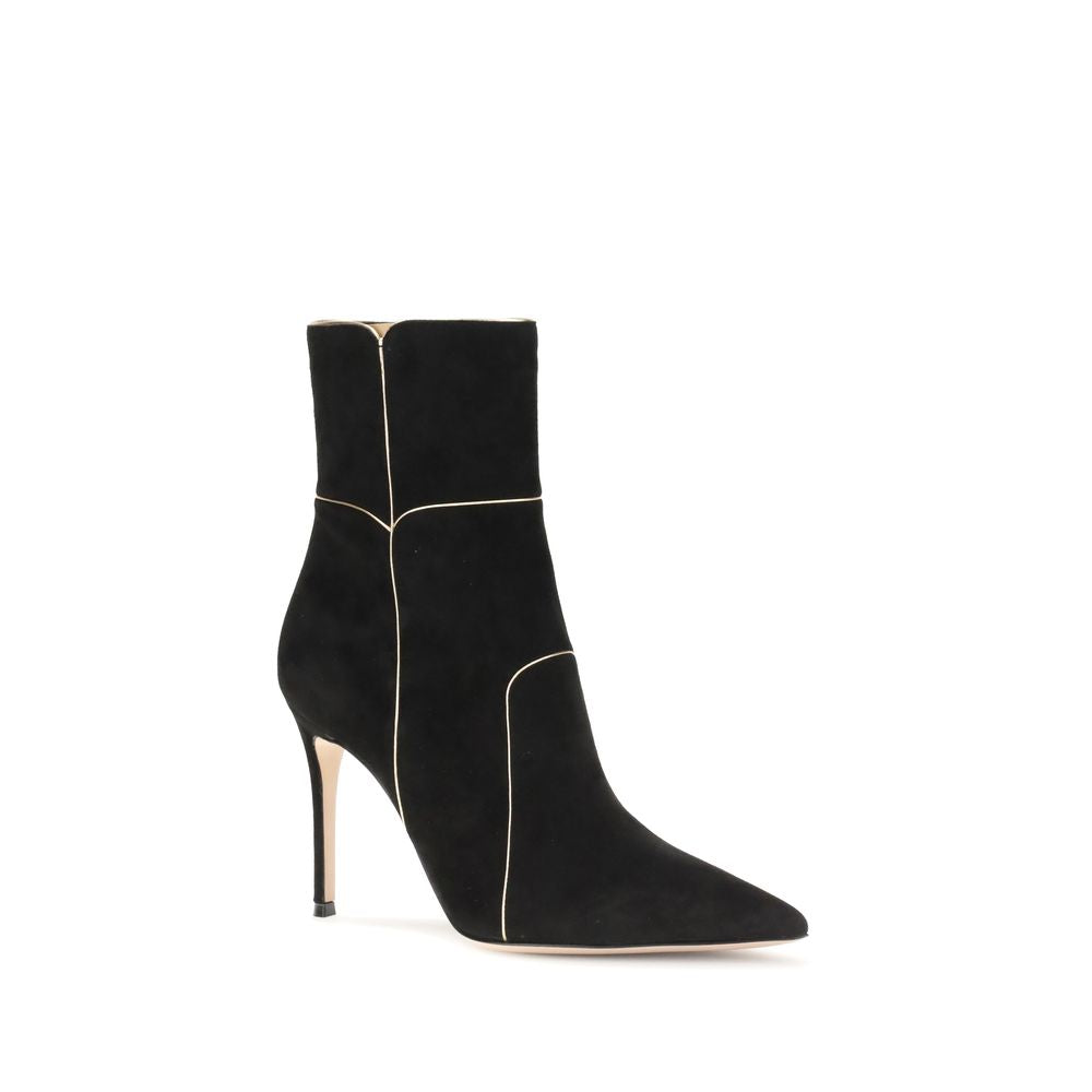 Gianvito Rossi Black Leather Ankle Boots by Gianvito Rossi outlet now on sale