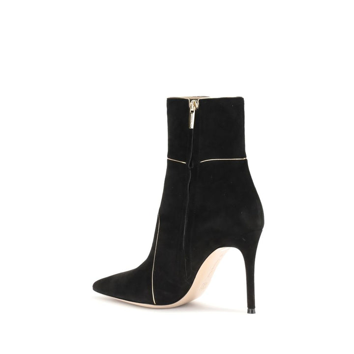 Gianvito Rossi Black Leather Ankle Boots by Gianvito Rossi outlet now on sale