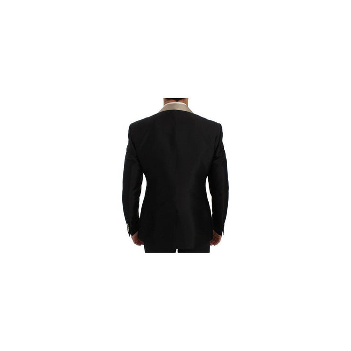Dolce & Gabbana Black Silk Two-Piece Suit by Dolce & Gabbana outlet now on sale
