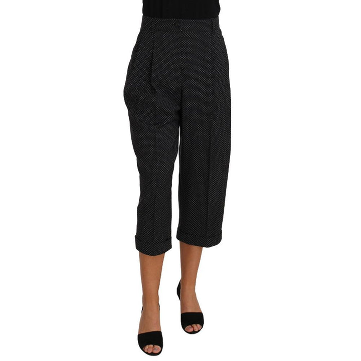 Dolce & Gabbana Black Cotton Pants by Dolce & Gabbana outlet now on sale
