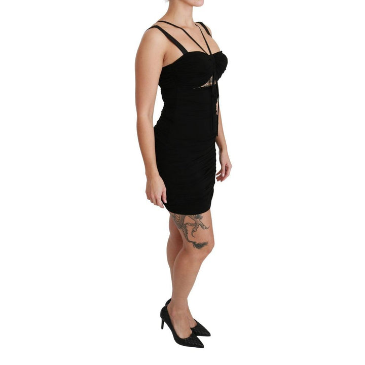 Dolce & Gabbana Black Viscose Cocktail Dress