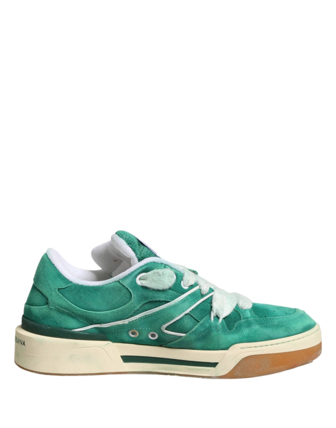 Dolce &amp; Gabbana Sample Sale Dolce &amp; Gabbana Green Suede New Roma Low Top Sneakers Shoes - | Designer outlet