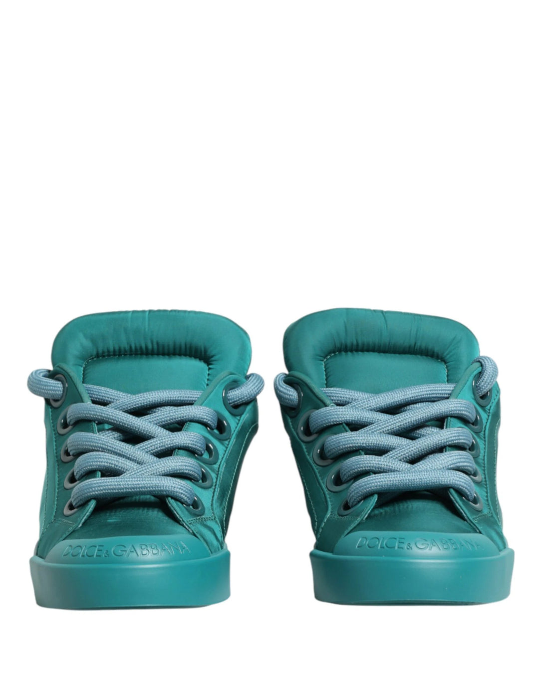 Dolce &amp; Gabbana Sample Sale Dolce &amp; Gabbana Teal Portofino Men Low Top Sneakers Shoes - | Designer outlet