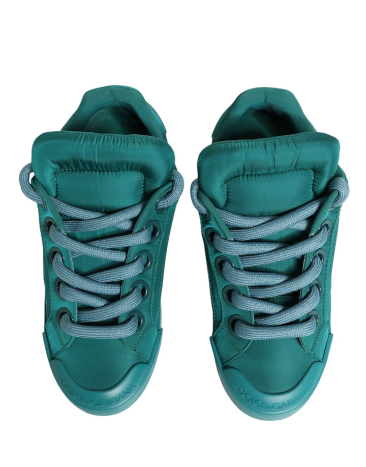 Dolce &amp; Gabbana Sample Sale Dolce &amp; Gabbana Teal Portofino Men Low Top Sneakers Shoes - | Designer outlet