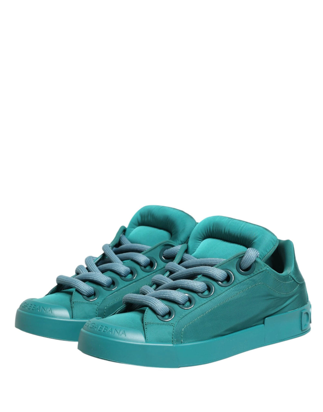 Dolce &amp; Gabbana Sample Sale Dolce &amp; Gabbana Teal Portofino Men Low Top Sneakers Shoes - | Designer outlet