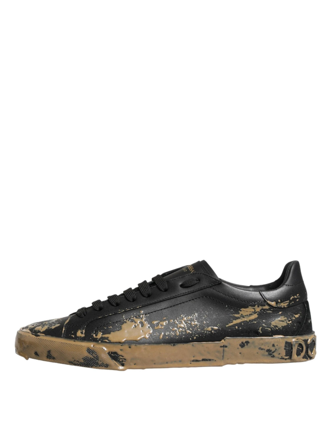 Dolce &amp; Gabbana Sample Sale Dolce &amp; Gabbana Black Portofino Mud Effect Low Top Sneakers Shoes - | Designer outlet