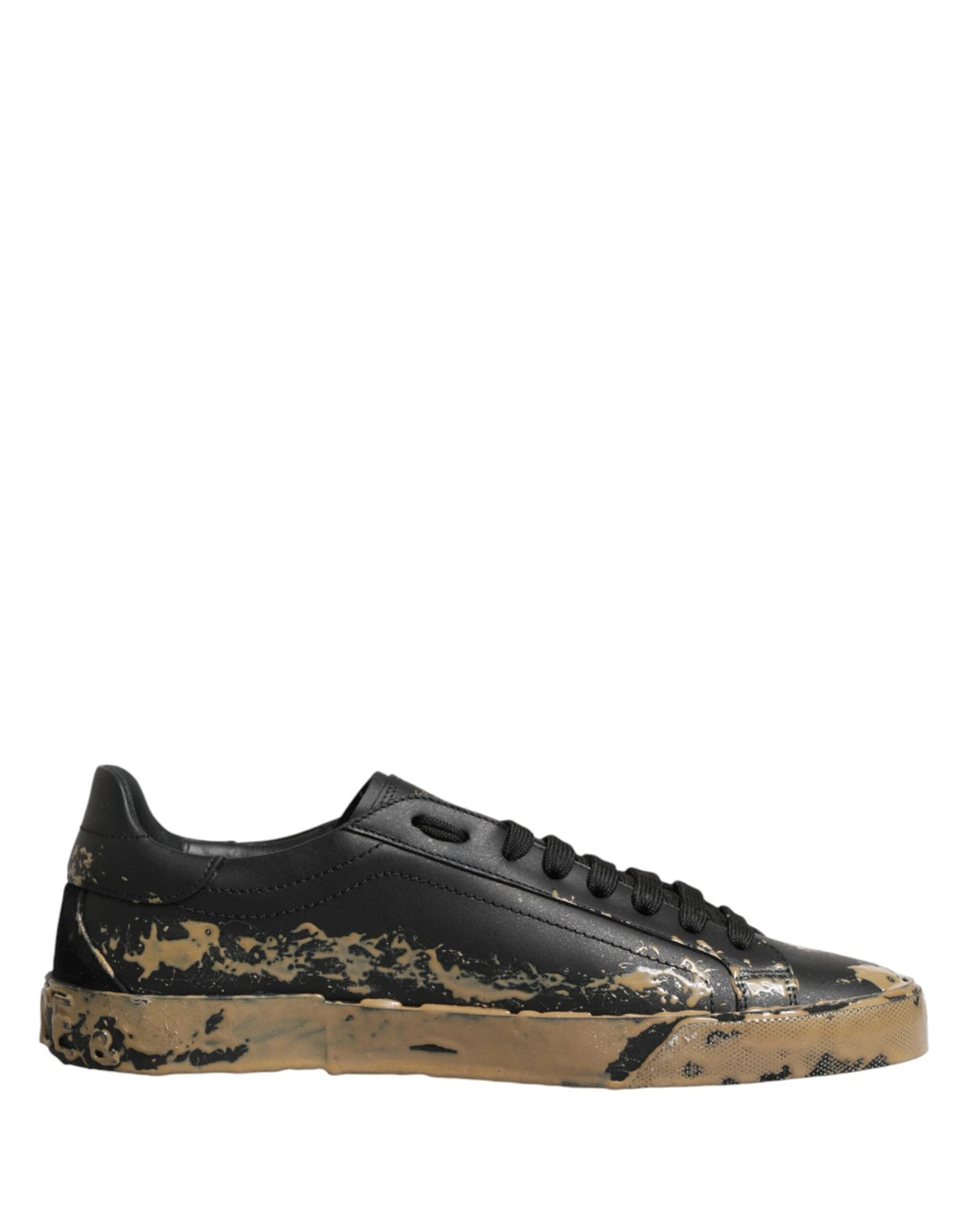 Dolce &amp; Gabbana Sample Sale Dolce &amp; Gabbana Black Portofino Mud Effect Low Top Sneakers Shoes - | Designer outlet