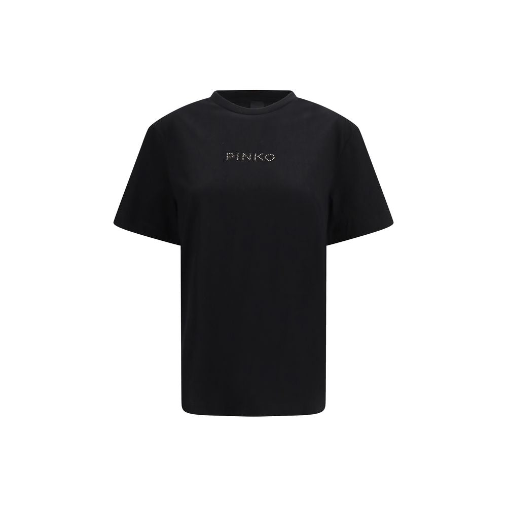 PINKO Black Cotton T-Shirt by PINKO outlet now on sale