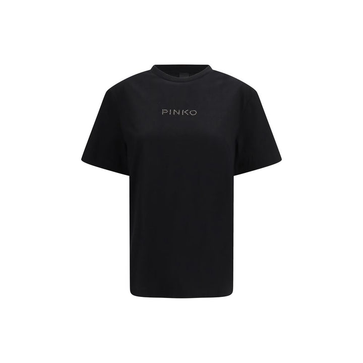PINKO Black Cotton T-Shirt by PINKO outlet now on sale