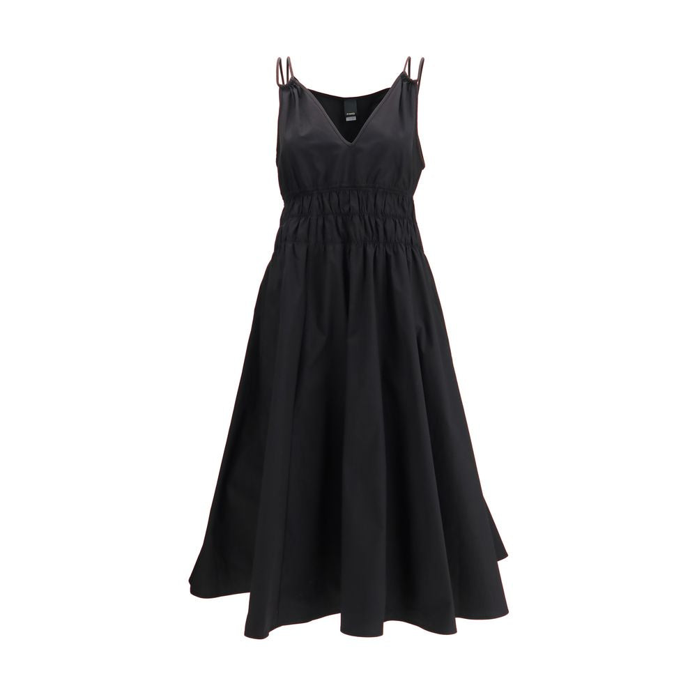 PINKO Black Cotton Casual Dress by PINKO outlet now on sale