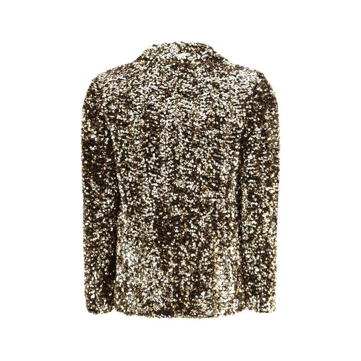 Ella Gold Polyester Bomber by Ella outlet now on sale
